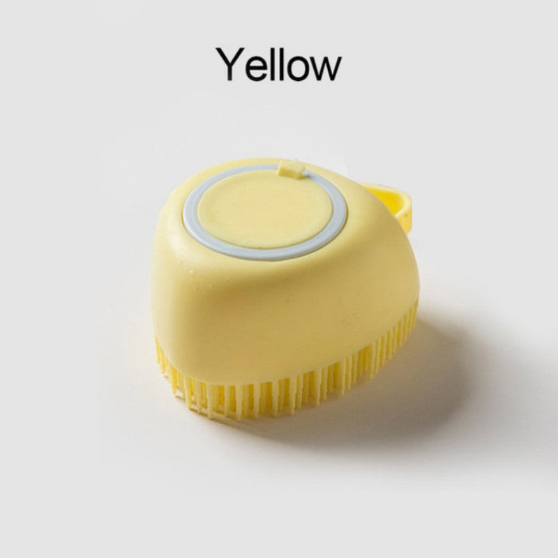 Soft Dog Brush Pet Shampoo Massager Bath Bathroom Puppycat Washing Grooming Shower Brush