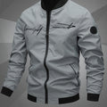 Men'S Letter Embroidered Casual Bomber Jacket, Mens Winter Jackets And Coats, Fridays Items, Mens Gifts Ideas, Gifts for Men, Thermal Wear for Men, Christmas Gifts, Suitable for Everyday Life, Home, Outdoor, Work, And Leisure
