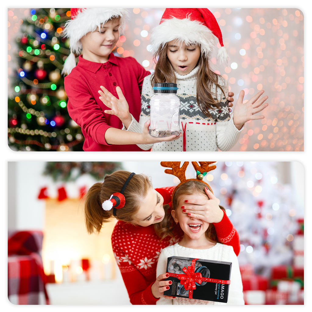 Piggy Bank, Counting Coin Bank, Digital Piggy Bank For Boys Kids, Money Saving Jar, Best Gift For Child, Designed For All US Coins Halloween/Thanksgiving Day/Christmas gift easter gift