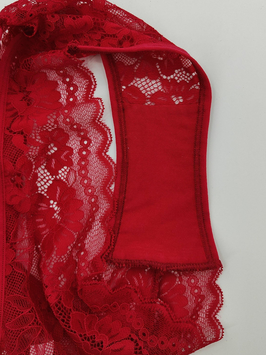 4 Pcs Women's Elegant Sheer Jacquard Lace Bikini Panties, Mid Stretch Low Waist Panties, Women's Lingerie & Underwear