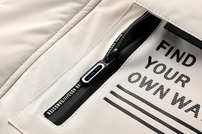 2022 Autumn And Winter New Men'S Fashionable Windbreaker Jacket Casual Outdoor Sports Zipper Jacket