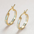 A Pair of Geometric Hoop Earrings That Are Stylish, Versatile, And Exaggerated for Women