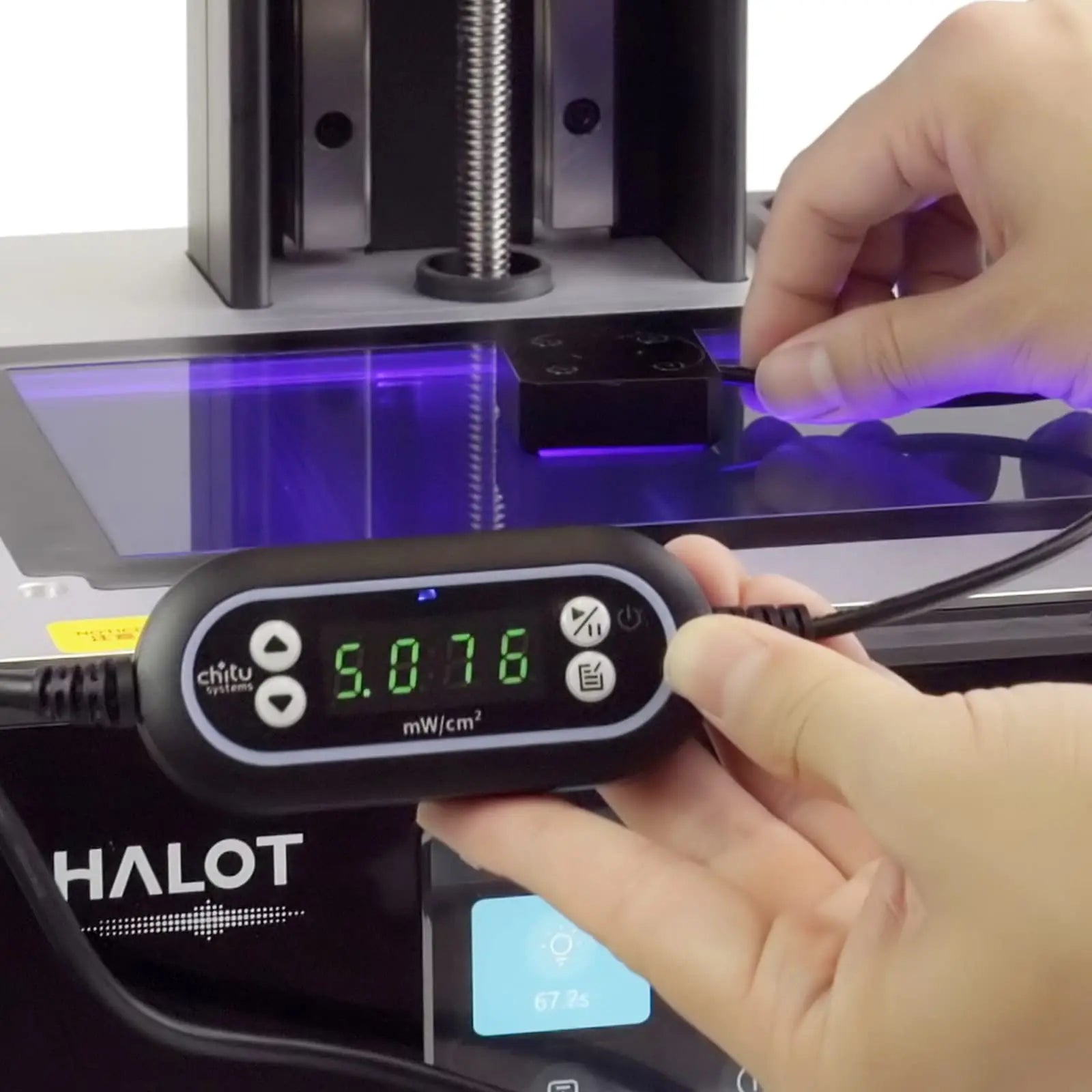 UV-Lichtmessgerät, digitales Display für 405 nm Standard-Photopolymer-LCD/DLP/SLA-Harz-3D-Drucker