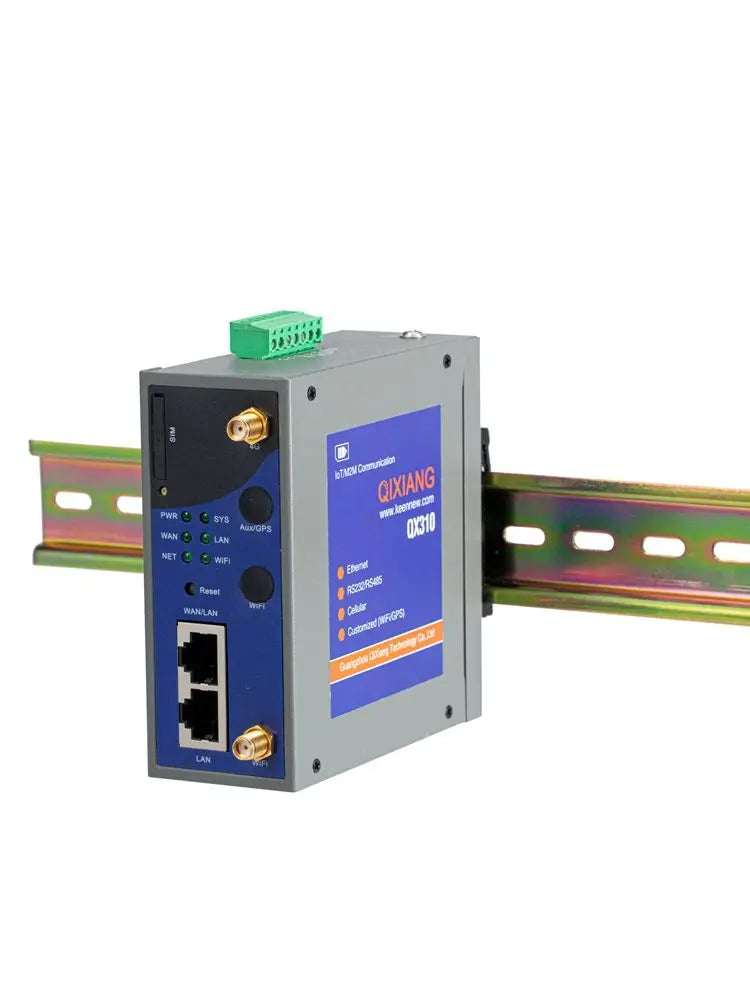 Qixiang Din Rail Industrial Wireless 4g Celullar Router mit Dual-SIM-Kartens teck platz rs232 rs485 für iot m2m Anwendung