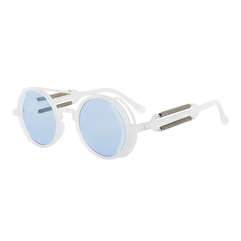 Klassische Gothic Steampunk Sonnenbrille Luxus Marke Designer Hochwertige Männer und Frauen Retro Runde PC Rahmen Sonnenbrille