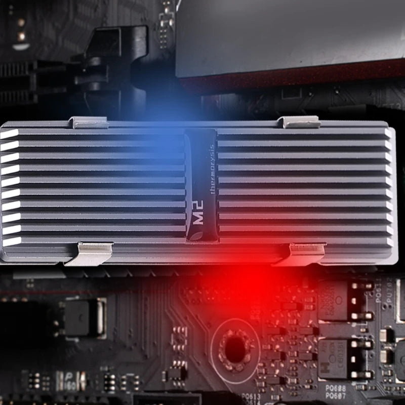 M.2 SSD NVMe Kühlkörper kühlkörper M2 2280 SSD Festplatte Aluminium Kühlkörper mit Thermal-Pad für PCIe SATA m2 ssd PC thermische radiat