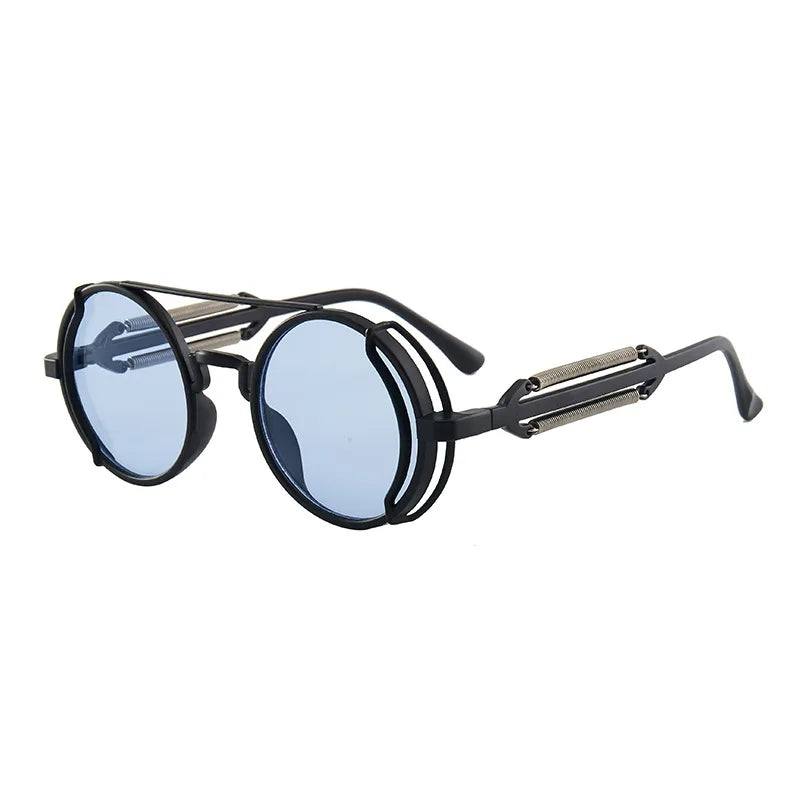 Klassische Gothic Steampunk Sonnenbrille Luxus Marke Designer Hochwertige Männer und Frauen Retro Runde PC Rahmen Sonnenbrille