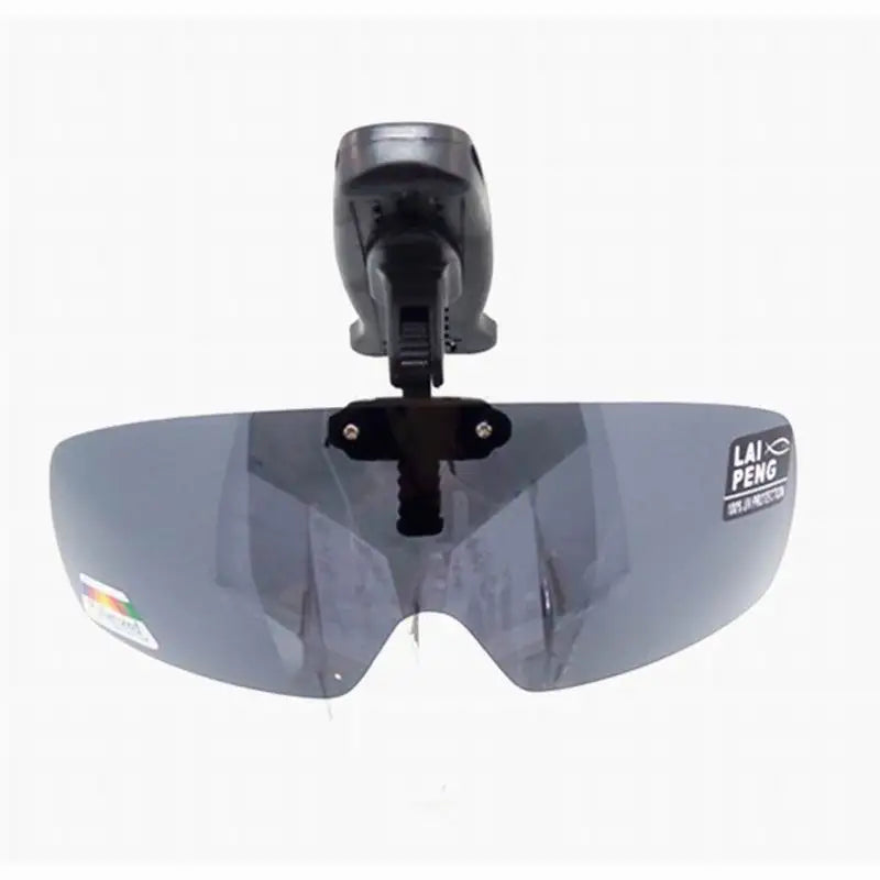 SU01 Angel-Sonnenbrille mit Kappenclip, UV-beständig, polarisiert, für Wein, Gelb, Grau, Schwarz, Dunkelgrüner Kaffee, speziell für die Trugbrille