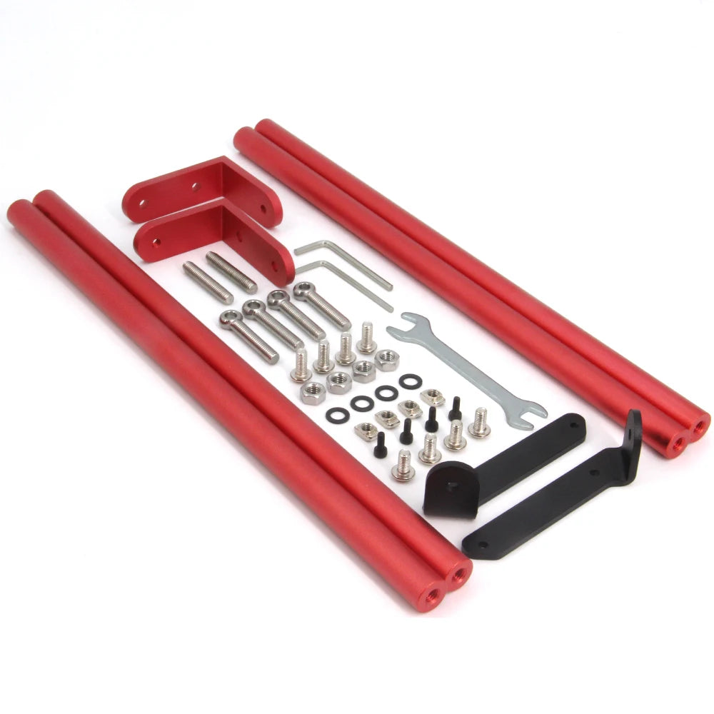 Rotes Stützstangen-Set nur für CR-10S Pro/CR-10S Pro V2 3D-Drucker, DIY-Upgrade 3D-Drucker-Versorgungsteile für Creality 3D-Drucker