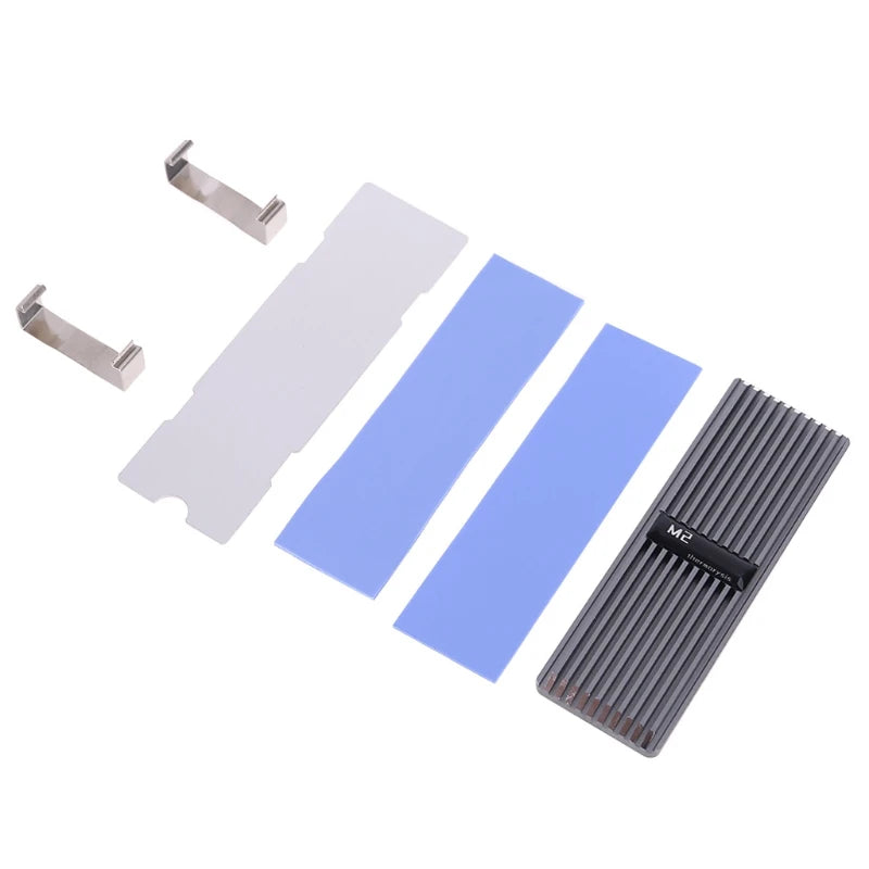 M.2 SSD NVMe Kühlkörper kühlkörper M2 2280 SSD Festplatte Aluminium Kühlkörper mit Thermal-Pad für PCIe SATA m2 ssd PC thermische radiat