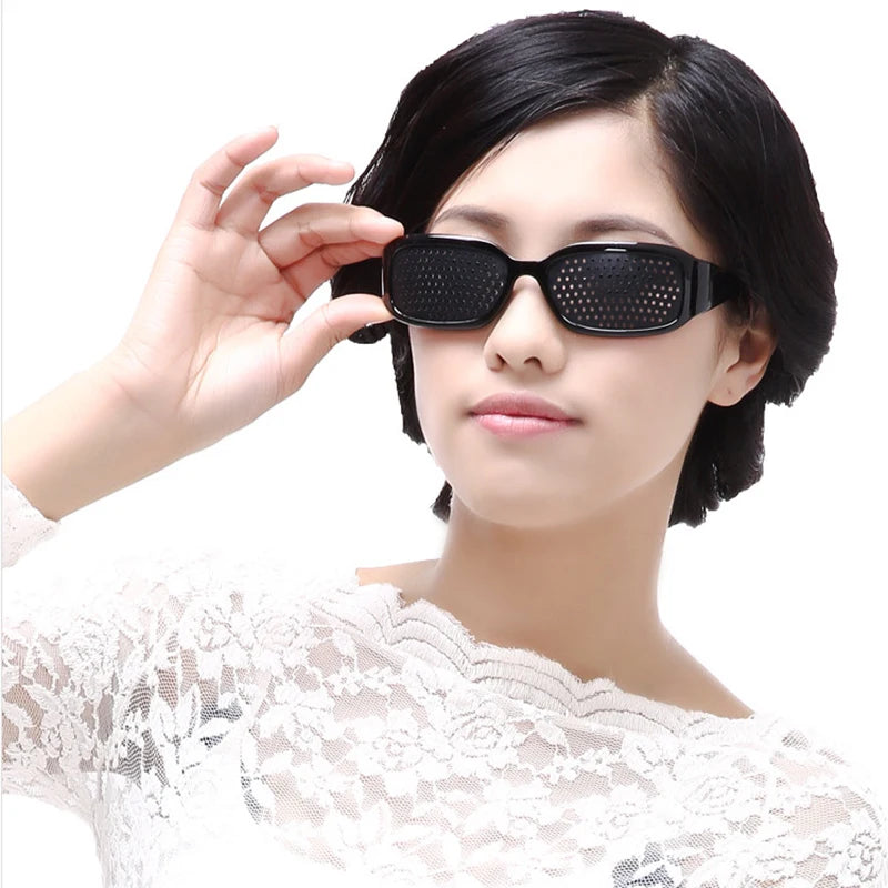 Outdoor Sonnenbrille Anti Müdigkeit Brille Kleine Loch Prävention Myopie Sehvermögen Richtige Brillen Brillen Schutzbrille
