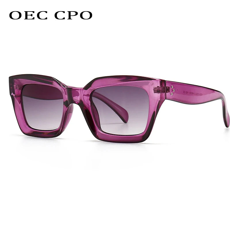 Coole Bunte Quadratische Sonnenbrille Frauen Männer Neue Marke Design Vintage Sonnenbrille Für Frauen Einzigartige Flache Top Brillen Shades UV400