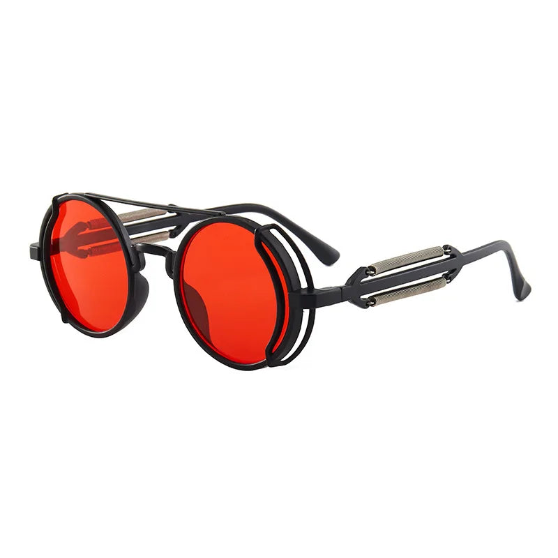 Klassische Gothic Steampunk Sonnenbrille Luxus Marke Designer Hochwertige Männer und Frauen Retro Runde PC Rahmen Sonnenbrille