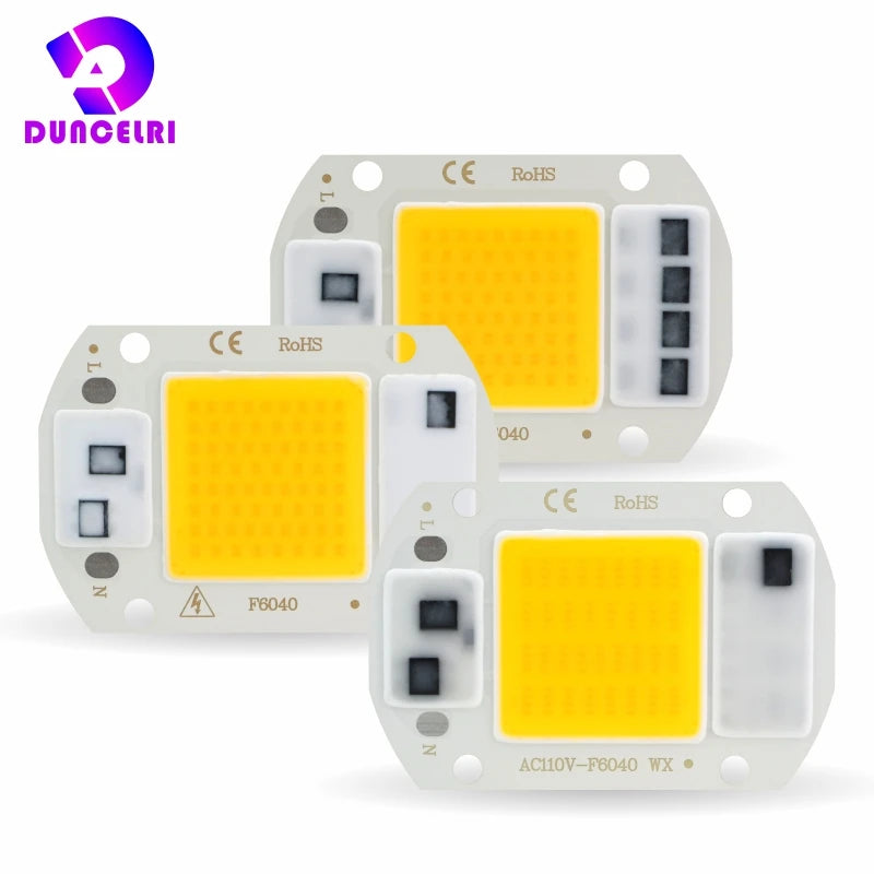 LED-COB-Chip, 110 V, 220 V, 10 W, 20 W, 30 W, 50 W, kein Treiber erforderlich, LED-Lampenperlen für Flutlicht, Strahler, Lampada-Beleuchtung, Kalt-/Warmweiß