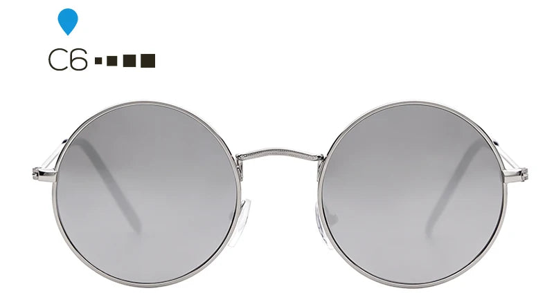 SORVINO Steampunk Runde Sonnenbrille Luxus Marke Designer Männer Frauen Rote Linsen Retro Vintage Kleine Runde Metall Sonnenbrille Shades