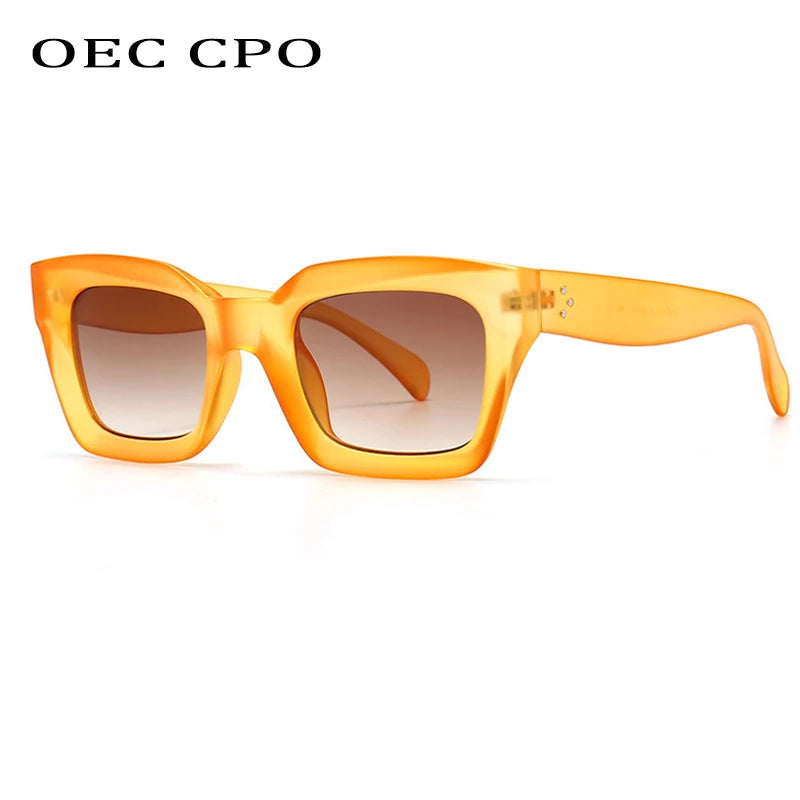 Coole Bunte Quadratische Sonnenbrille Frauen Männer Neue Marke Design Vintage Sonnenbrille Für Frauen Einzigartige Flache Top Brillen Shades UV400