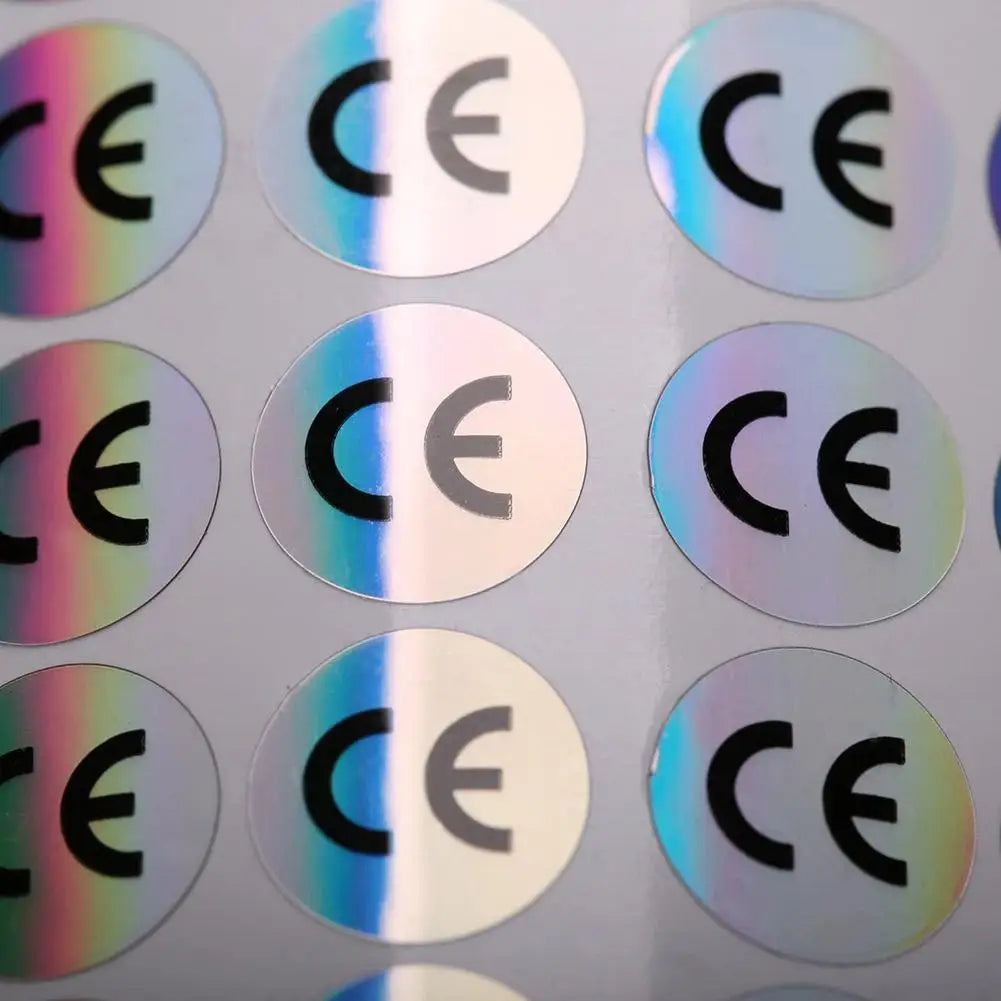 80 aufkleber Hologramm Aufkleber CE Zertifiziert Label Aufkleber Durchmesser 10*10mm Kühlen Gradienten Farben Wasserdicht Für Elektronische