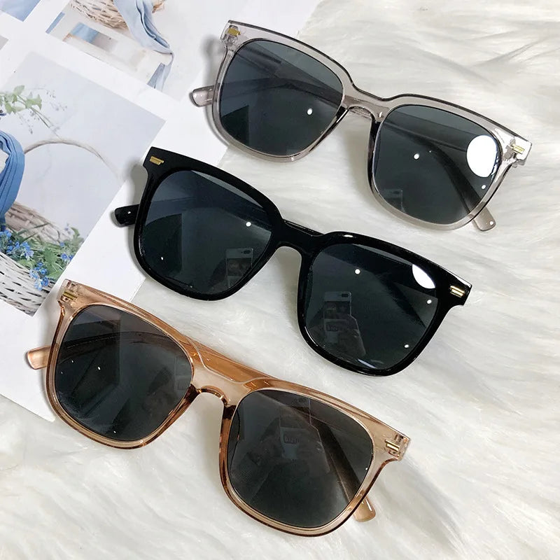 Sommer Quadratische Sonnenbrille für Dame Mode Trendy Stil Sonnenbrille Vintage Shades Brille UV400 Schutz Streetwear Brillen
