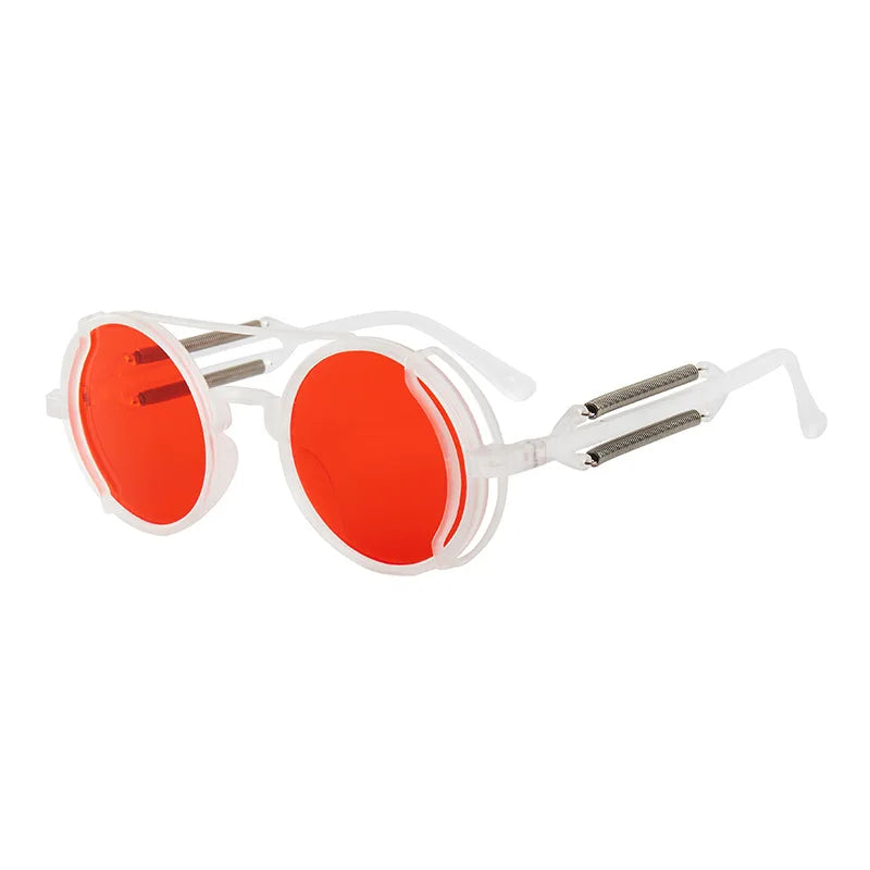 Klassische Gothic Steampunk Sonnenbrille Luxus Marke Designer Hochwertige Männer und Frauen Retro Runde PC Rahmen Sonnenbrille