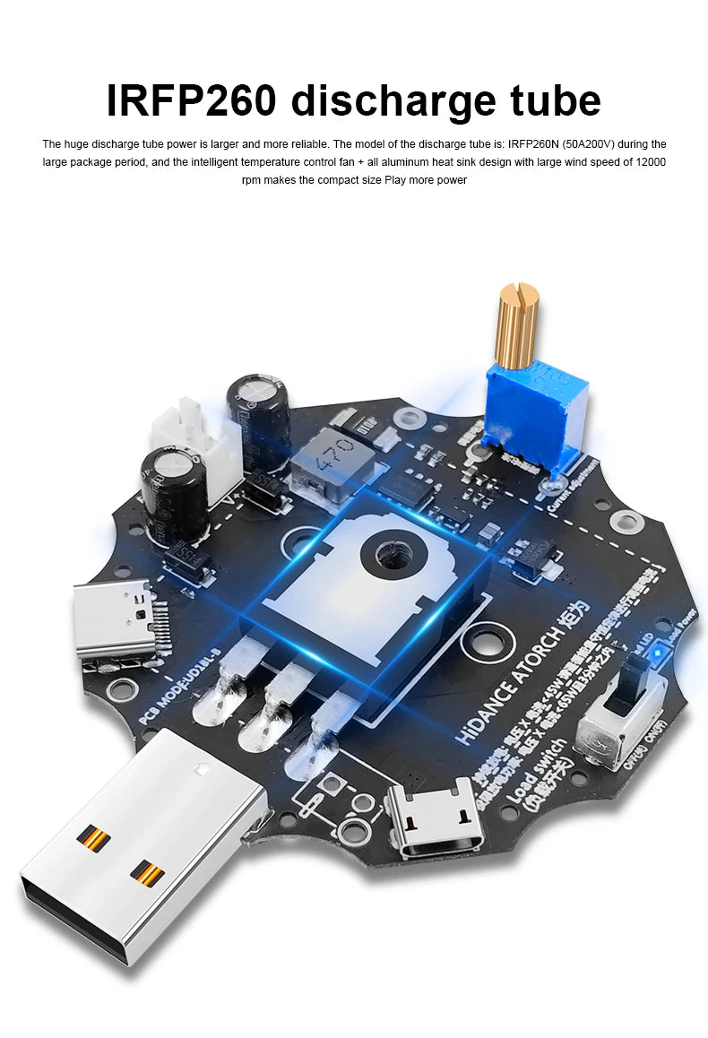 65W elektronischer Last-USB-Tester DC5-24V Typ-C Voltmeter-Tester mit PD3.1 Spannungsauslöser Ladegerät Power Bank Kapazitätsdetektor