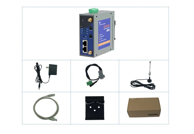 Qixiang Din Rail Industrial Wireless 4g Celullar Router mit Dual-SIM-Kartens teck platz rs232 rs485 für iot m2m Anwendung