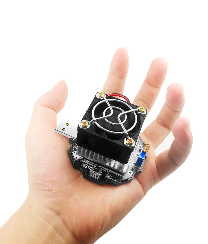 65W elektronischer Last-USB-Tester DC5-24V Typ-C Voltmeter-Tester mit PD3.1 Spannungsauslöser Ladegerät Power Bank Kapazitätsdetektor