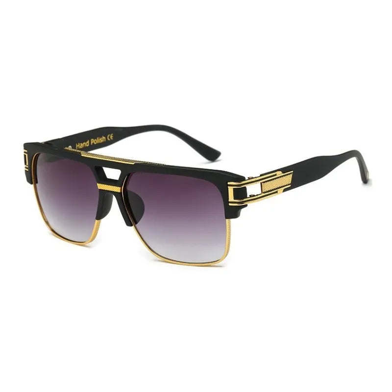 Klassische Luxus Männer Sonnenbrille Glamour Mode Marke Sonnenbrille Für Frauen Gespiegelt Retro Vintage Platz Designer Shades
