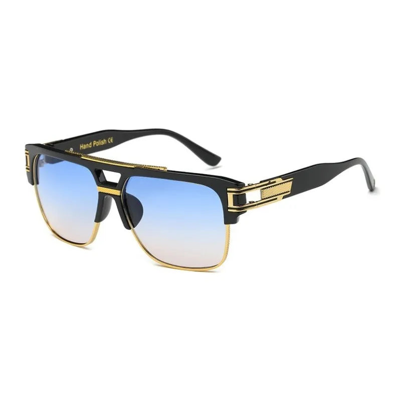 Klassische Luxus Männer Sonnenbrille Glamour Mode Marke Sonnenbrille Für Frauen Gespiegelt Retro Vintage Platz Designer Shades