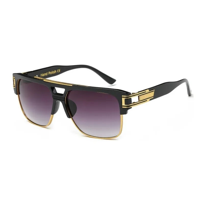 Klassische Luxus Männer Sonnenbrille Glamour Mode Marke Sonnenbrille Für Frauen Gespiegelt Retro Vintage Platz Designer Shades