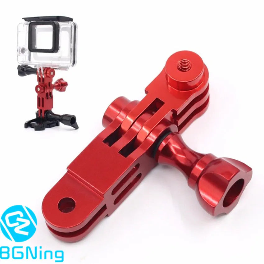 CNC-Aluminium-Drei-Wege-Schwenkarm-Montageadapter für GOPRO Hero 13 12 11 10 Session Yi SJcam EKEN Sony DJI Action Kamerastativ