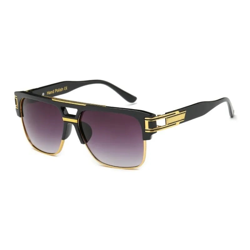 Klassische Luxus Männer Sonnenbrille Glamour Mode Marke Sonnenbrille Für Frauen Gespiegelt Retro Vintage Platz Designer Shades