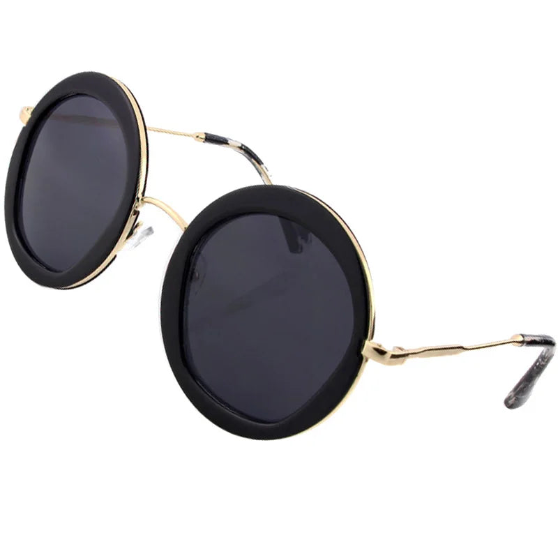Sonnenbrille Frauen Luxus Marke Mode Designer Vintage Runde Sonnenbrille für Damen Retro Sonnenbrille UV400