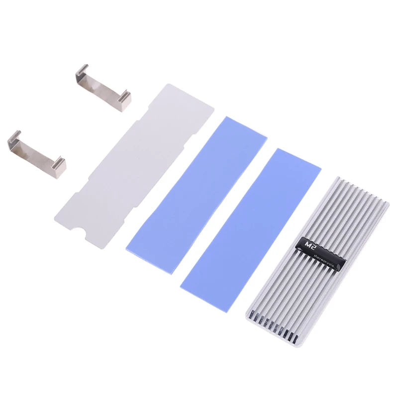 M.2 SSD NVMe Kühlkörper kühlkörper M2 2280 SSD Festplatte Aluminium Kühlkörper mit Thermal-Pad für PCIe SATA m2 ssd PC thermische radiat
