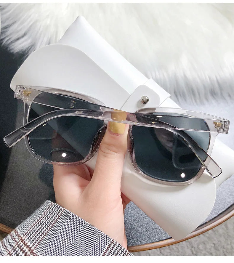 Sommer Quadratische Sonnenbrille für Dame Mode Trendy Stil Sonnenbrille Vintage Shades Brille UV400 Schutz Streetwear Brillen