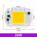 LED-COB-Chip, 110 V, 220 V, 10 W, 20 W, 30 W, 50 W, kein Treiber erforderlich, LED-Lampenperlen für Flutlicht, Strahler, Lampada-Beleuchtung, Kalt-/Warmweiß