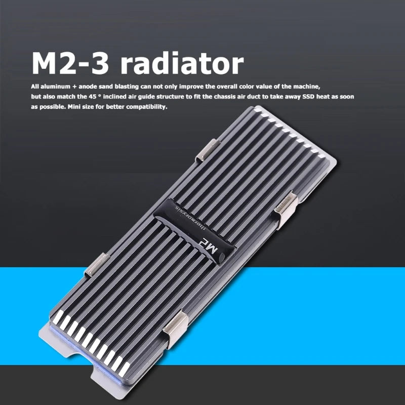 M.2 SSD NVMe Kühlkörper kühlkörper M2 2280 SSD Festplatte Aluminium Kühlkörper mit Thermal-Pad für PCIe SATA m2 ssd PC thermische radiat