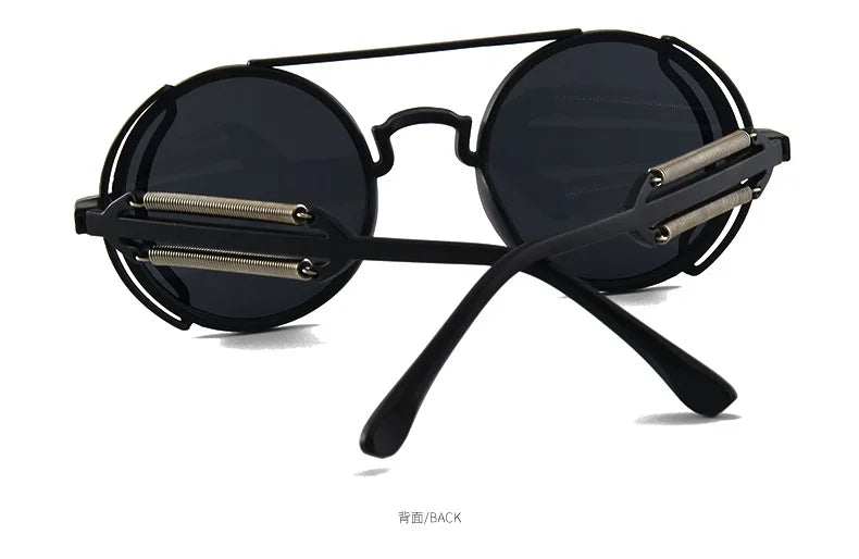 Klassische Gothic Steampunk Sonnenbrille Luxus Marke Designer Hochwertige Männer und Frauen Retro Runde PC Rahmen Sonnenbrille