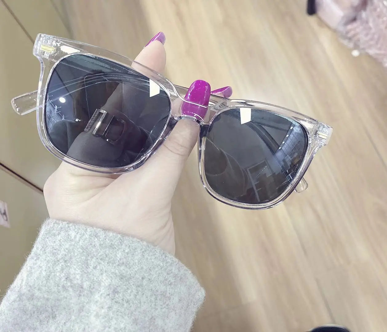 Sommer Quadratische Sonnenbrille für Dame Mode Trendy Stil Sonnenbrille Vintage Shades Brille UV400 Schutz Streetwear Brillen