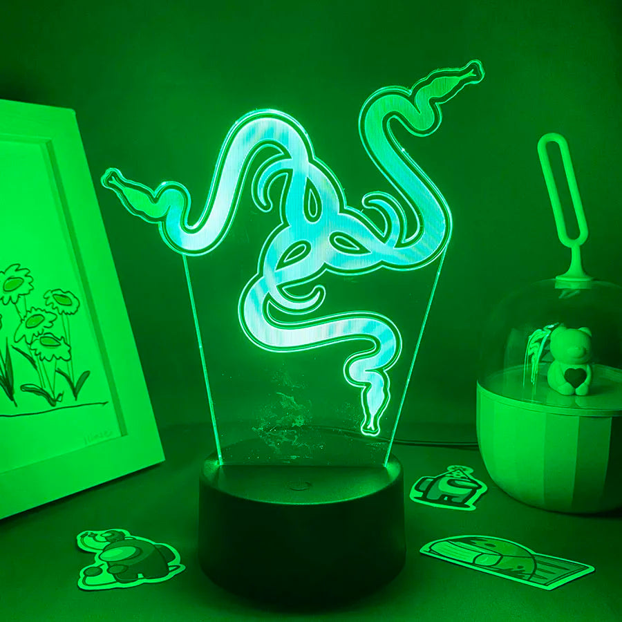 Hot Spiel Razer Logo 3D Led Neon Nachtlicht Geburtstag Spielzeug Geschenk Für Raser Gamer Freund Kid Schlafzimmer Tisch Dekor razer Lava Lampe