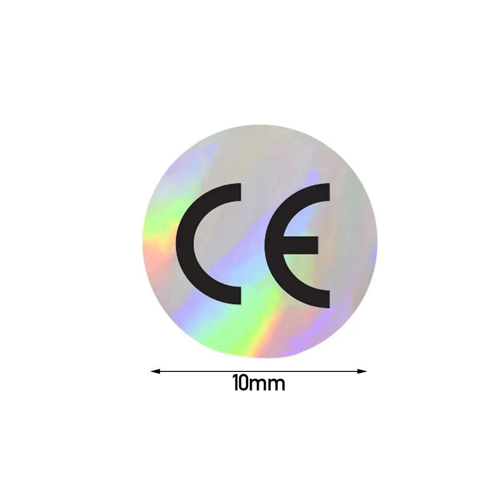 80 aufkleber Hologramm Aufkleber CE Zertifiziert Label Aufkleber Durchmesser 10*10mm Kühlen Gradienten Farben Wasserdicht Für Elektronische