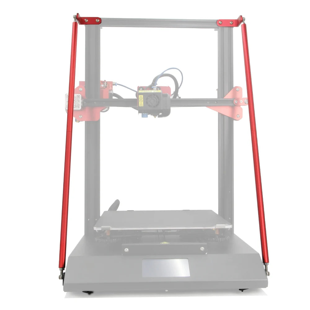 Rotes Stützstangen-Set nur für CR-10S Pro/CR-10S Pro V2 3D-Drucker, DIY-Upgrade 3D-Drucker-Versorgungsteile für Creality 3D-Drucker