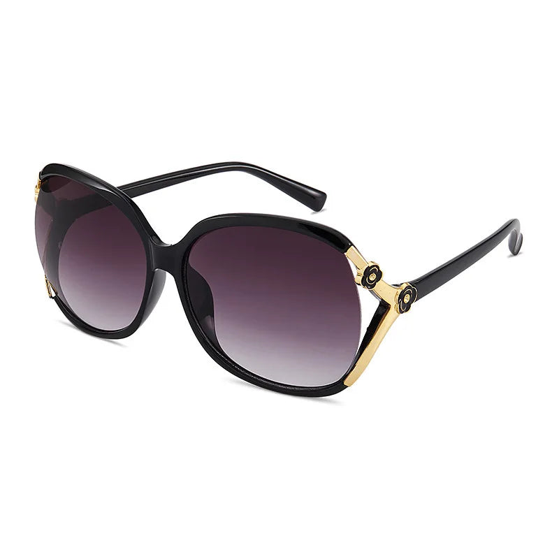 Brille 2021 Sonnenbrille Damenmode großer Rahmen Trend Rose dekorative Brille