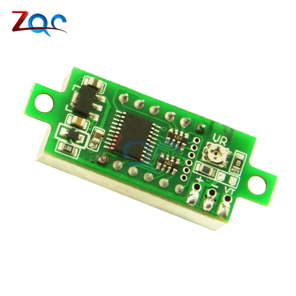 4 Bit 0,36 Zoll Mini Digital Voltmeter 0-100 V DC Volt Spannungsmesser LED Panel Elektrischer Spannungsprüfer Messgerät 3 Drähte 12 V 24 V 48 V