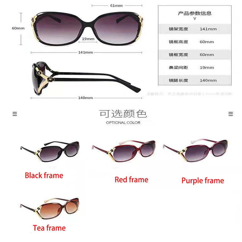 Brille 2021 Sonnenbrille Damenmode großer Rahmen Trend Rose dekorative Brille