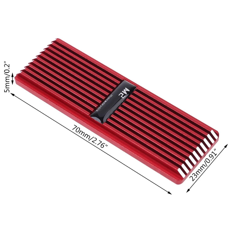 M.2 SSD NVMe Kühlkörper kühlkörper M2 2280 SSD Festplatte Aluminium Kühlkörper mit Thermal-Pad für PCIe SATA m2 ssd PC thermische radiat