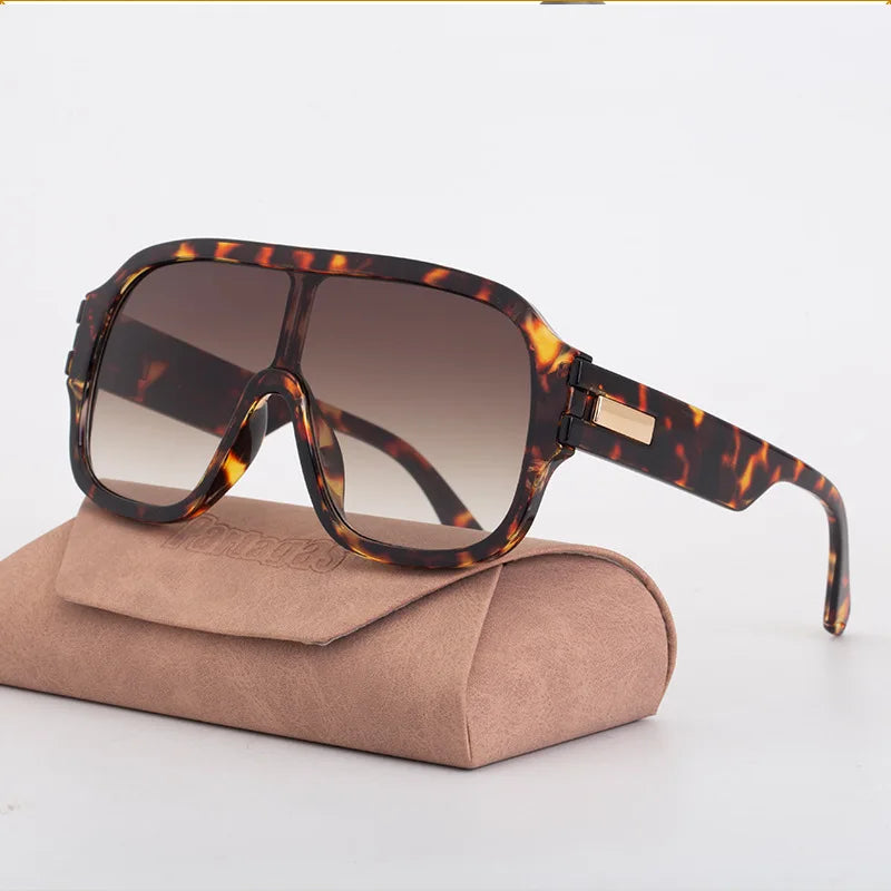 Vintage Marke Luxus Designer Mode Übergroßen Quadratischen Sonnenbrille Männer Frauen Klassische Großen Rahmen Fahren Sonnenbrille Für Männliche UV400