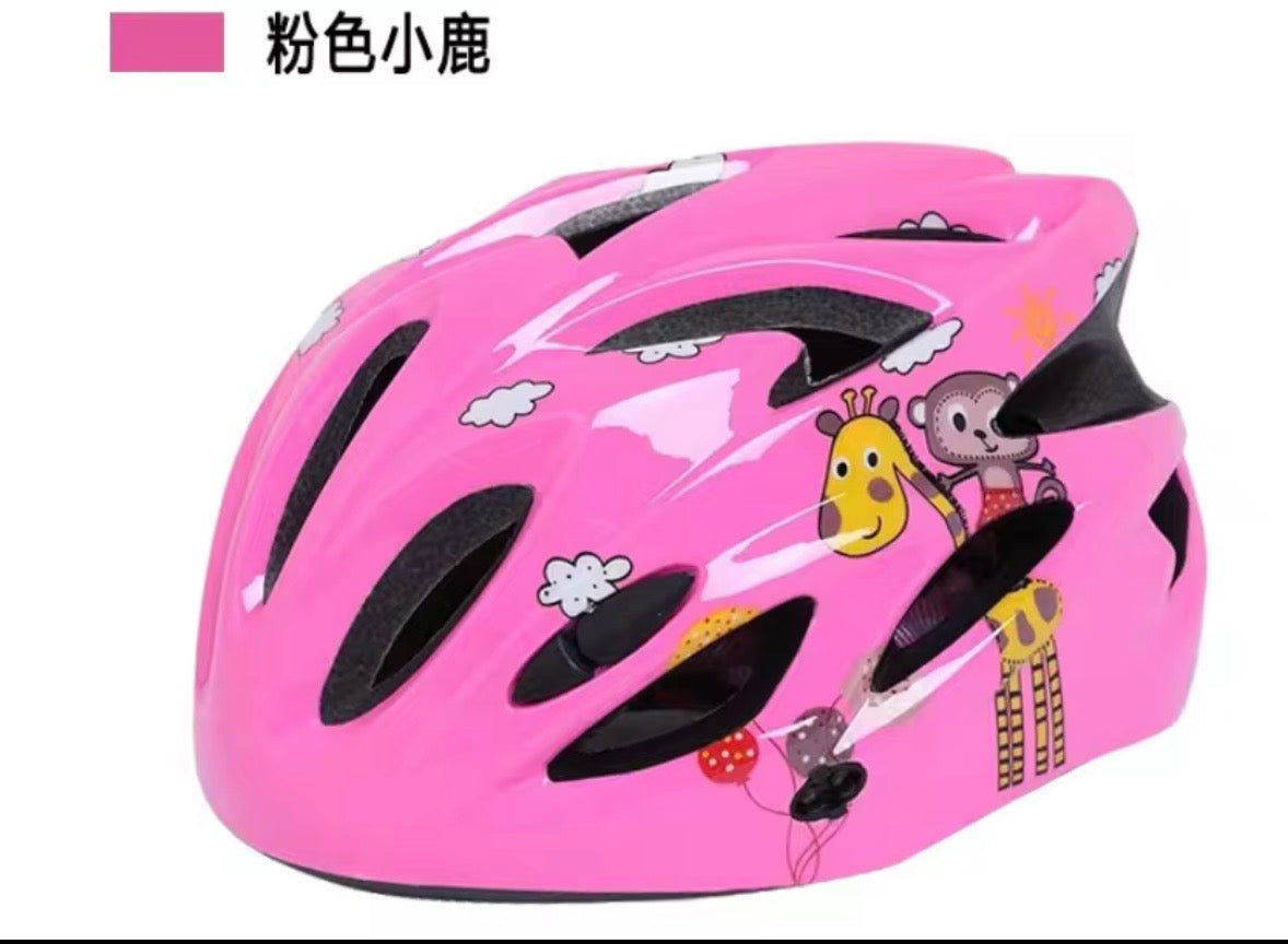 Atmungsaktiver Kinder-Fahrradhelm mit Cartoon-Design UV-Schutz Sicherheitsausrüstung für Outdoor-Sport