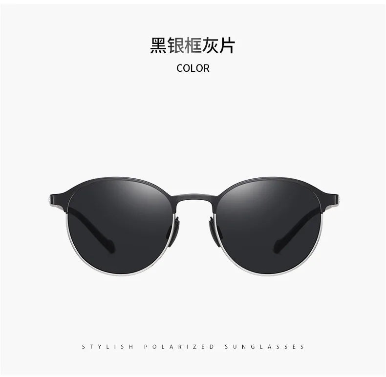 Polarisierte Sonnenbrille Fahren UV400 Schutz Sport Unisex Metall Brille Mode Blenden Halbrahmen Männer Fahrrad T522