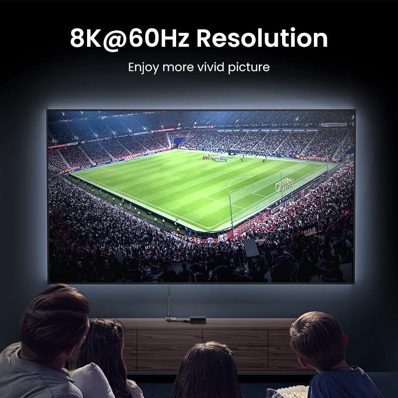 UGREEN HDMI 2.1 Switch 8K 60Hz 4K120Hz 2-in-1-Ausgang für TV Xiaomi Xbox Series X PS5 HDMI-kompatibler Monitor HDMI-Switcher