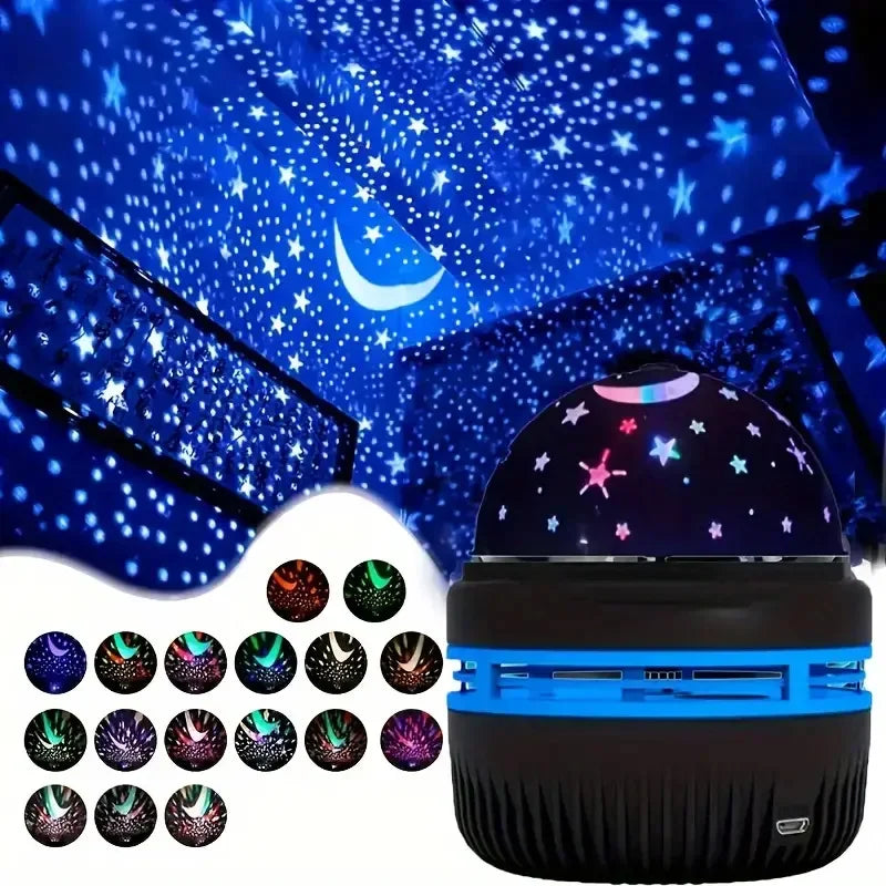 LED Sternenhimmel Nachtlichter USB Projektor Lampe Magic Ball Mond Stern Weihnachtsbeleuchtung Home Room Atmosphäre Dekorationen
